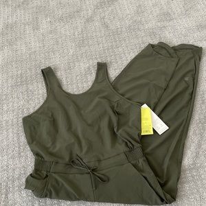 All in Motion Jumpsuit Olive Green NWT Size S